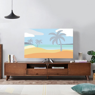 Nová potlač s elastickou silou na televízor, kryt na televízor, 32-75 palcov, jednoduchý a moderný európsky štýl