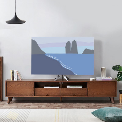 Nová potlač s elastickou silou na televízor, kryt na televízor, 32-75 palcov, jednoduchý a moderný európsky štýl