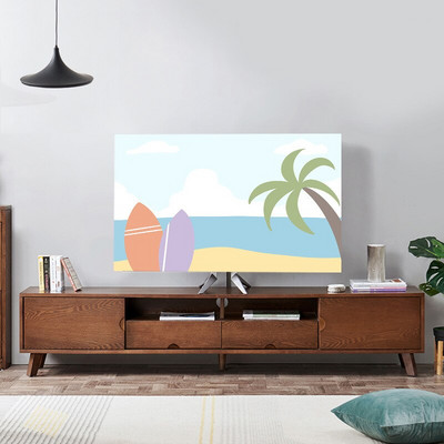 Nová potlač s elastickou silou na televízor, kryt na televízor, 32-75 palcov, jednoduchý a moderný európsky štýl