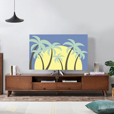 Nová potlač s elastickou silou na televízor, kryt na televízor, 32-75 palcov, jednoduchý a moderný európsky štýl