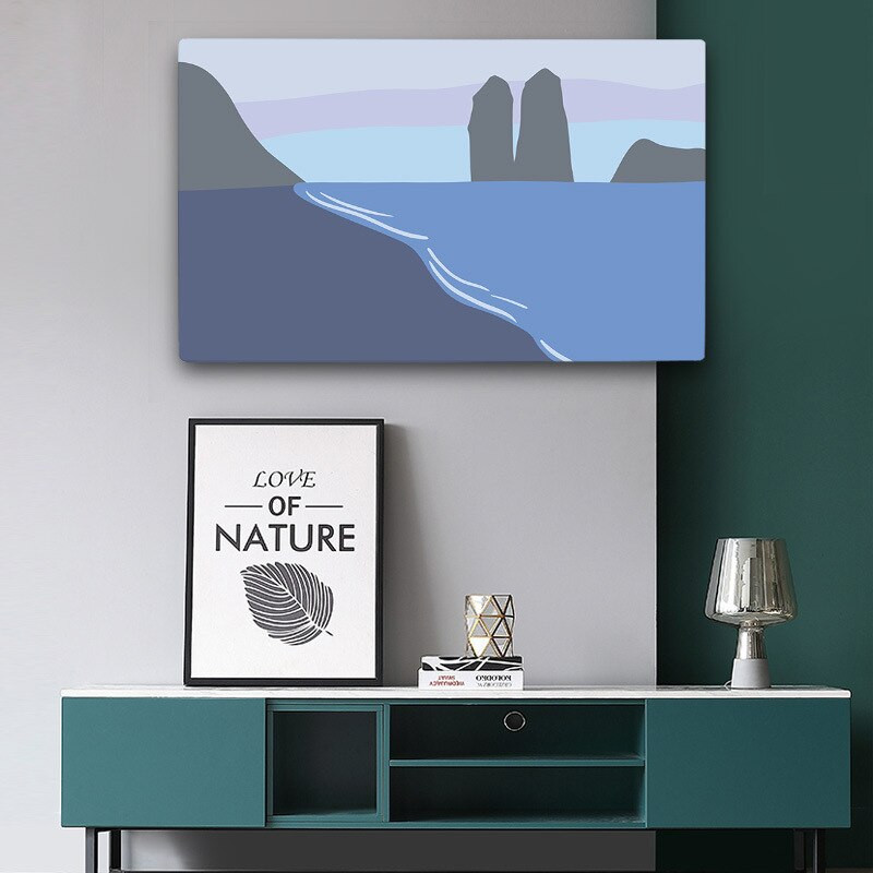 Nová potlač s elastickou silou na televízor, kryt na televízor, 32-75 palcov, jednoduchý a moderný európsky štýl