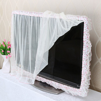 Κάλυμμα τηλεόρασης LCD με προστασία από τη σκόνη Ροζ μωβ νήμα λουλουδιών 32\