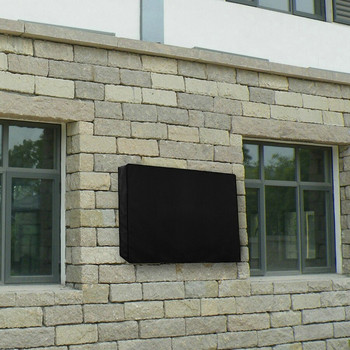 Κάλυμμα τηλεόρασης Προστατευτικό εξωτερικού χώρου Αδιάβροχο Τηλεόραση Μαύρες Οθόνες Oxford 30-70\