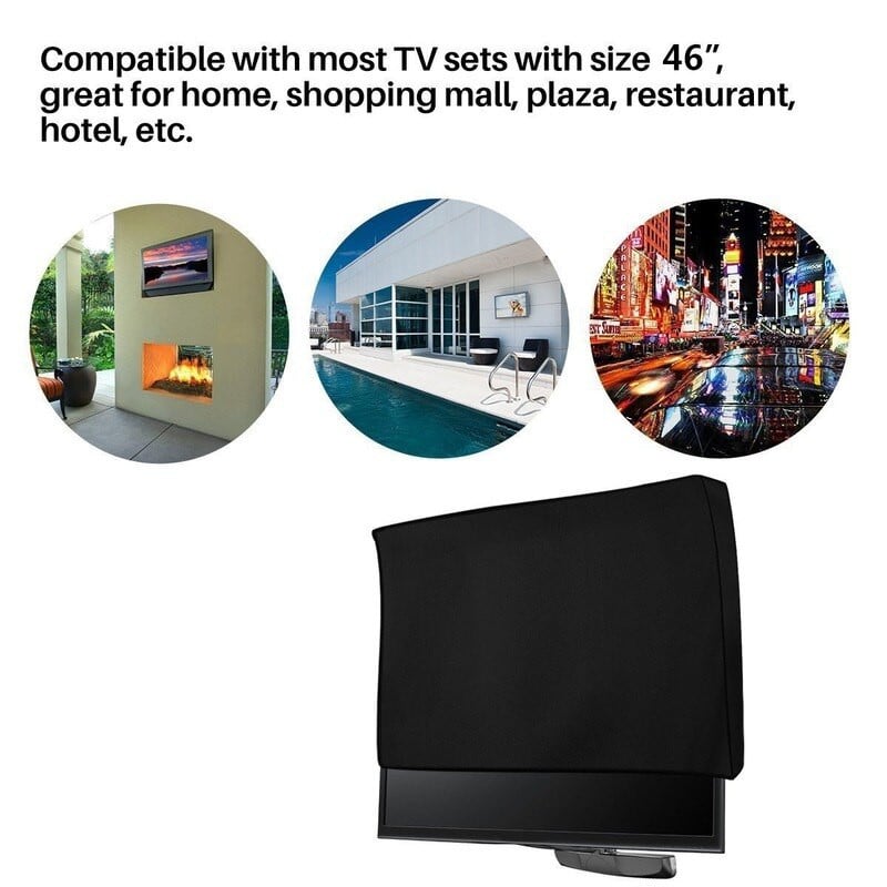 Vonkajší záhradný televízor, terasa, opaľovací krém, vodotesný kryt na plochý televízor s uhlopriečkou 22 až 70 palcov