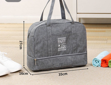 Ανδρική πάνινη τσάντα casual με γράμματα