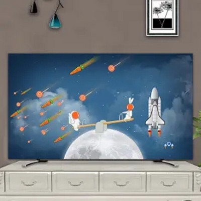Noua husă de praf din material elastic moale pentru televizoare LCD de 43" 49" 55" Televizoare de tip suspendat, rezistentă la zgârieturi, carcasă de protecție împotriva stropilor