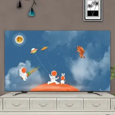 Noua husă de praf din material elastic moale pentru televizoare LCD de 43" 49" 55" Televizoare de tip suspendat, rezistentă la zgârieturi, carcasă de protecție împotriva stropilor