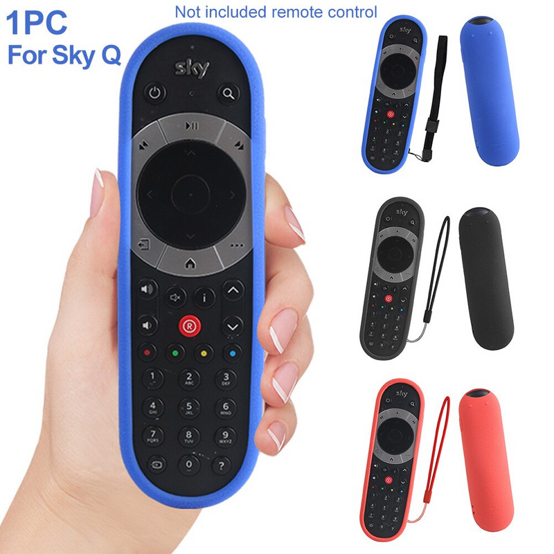 Puzdro, ochranné, protišmykové, umývateľné, domáce, nárazuvzdorné, úložné, šetrné k pokožke, silikónové puzdro na diaľkové ovládanie pre Sky Q