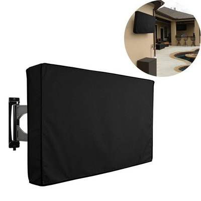 Husă rezistentă la apă fierbinte pentru televizor în aer liber Opțiuni de dimensiuni multiple Televizor LCD negru, rezistentă la praf