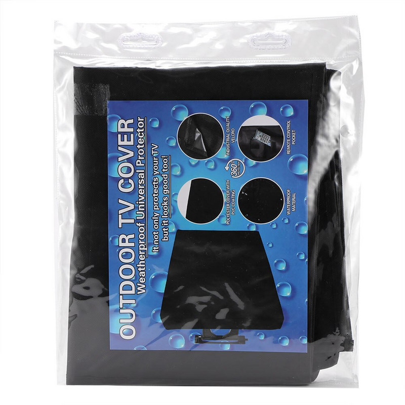 Lauko televizoriaus ekranas, atsparus dulkėms ir vandeniui atsparus dangtelis, dangtelis Aukštos kokybės Oksfordo televizoriaus dėklas nuo 22 colių iki 70 colių.