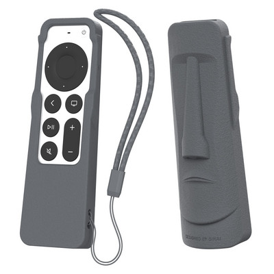 Šviečiantis silikoninis nuotolinio valdymo dėklas, skirtas 2021 m. Apple TV 4K Siri nuotolinio valdymo pulto dangtelis, apsaugantis nuo praradimo su „AirTag Megalithic Figure TV Stick“