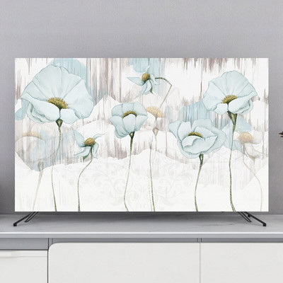 New Simplicity Modern TV Hood Capac de praf Set de acasă Pânză rezistentă la praf 32-80 inch Decoration Flori Elastic