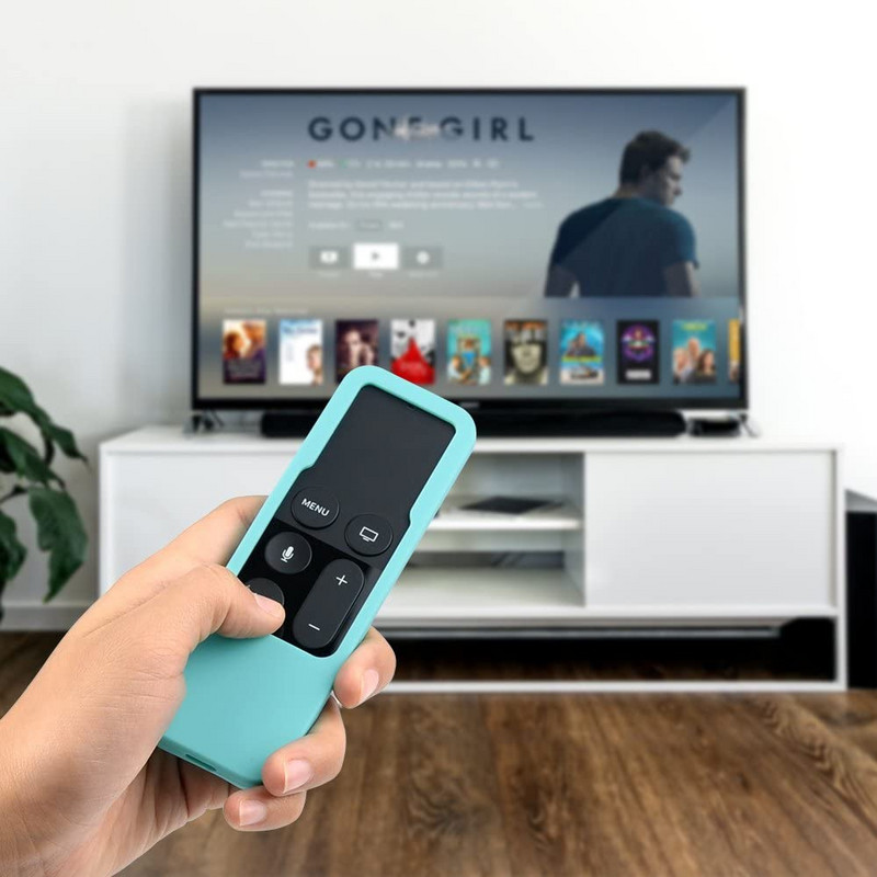 Puzdro s diaľkovým ovládaním pre Apple TV 4. generácie, ochranný silikónový kryt, ľahké nárazuvzdorné puzdro