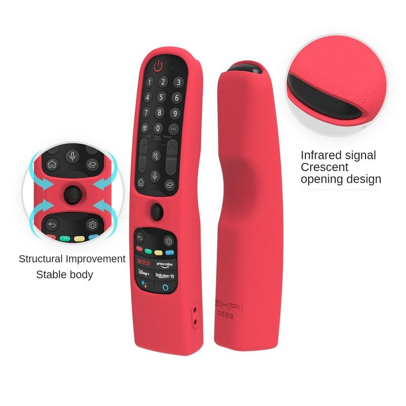 Sikai TV Magic Silica Gel Husă de protecție pentru telecomandă, rezistentă la praf, AN-MR21GC MR21N/21GA Husă noctilucoasă