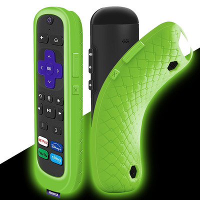 Silikónové nárazuvzdorné ochranné puzdro pre diaľkový ovládač Roku Voice Remote Pro 2021 pre Roku Ultra 4800R