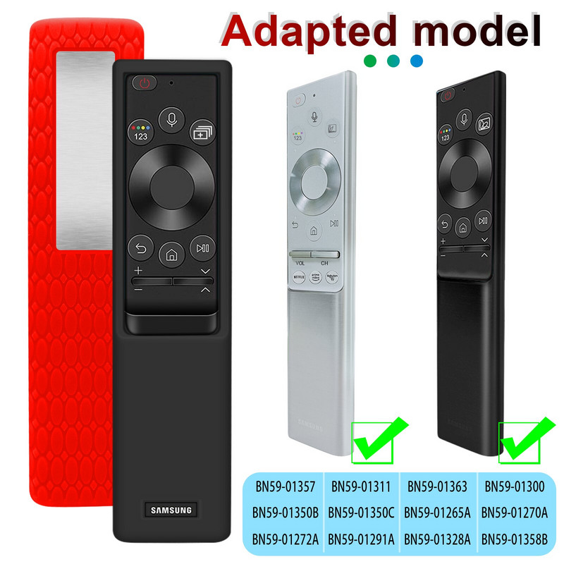 Ochranné puzdro na diaľkové ovládanie televízora pre Samsung BN59-01357 BN59-01363, silikónový mäkký kryt na diaľkové ovládanie solárneho článku
