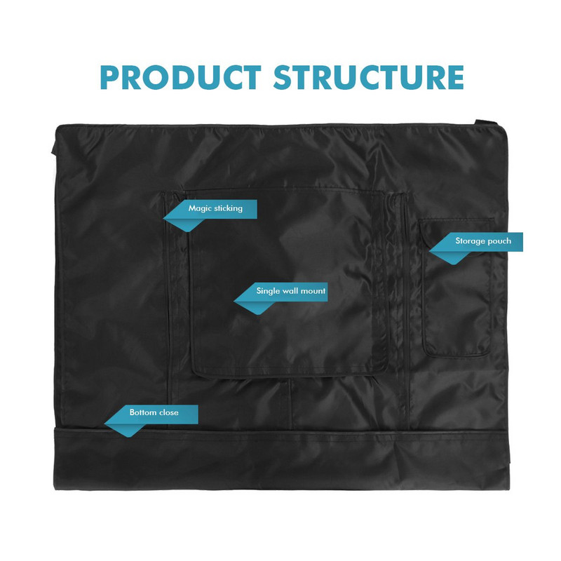 Vodotesný vonkajší kryt na televízor, chráni obrazovku televízora, prachotesný vodotesný kryt, univerzálny kryt proti prachu pre televízory s uhlopriečkou 30"-58"