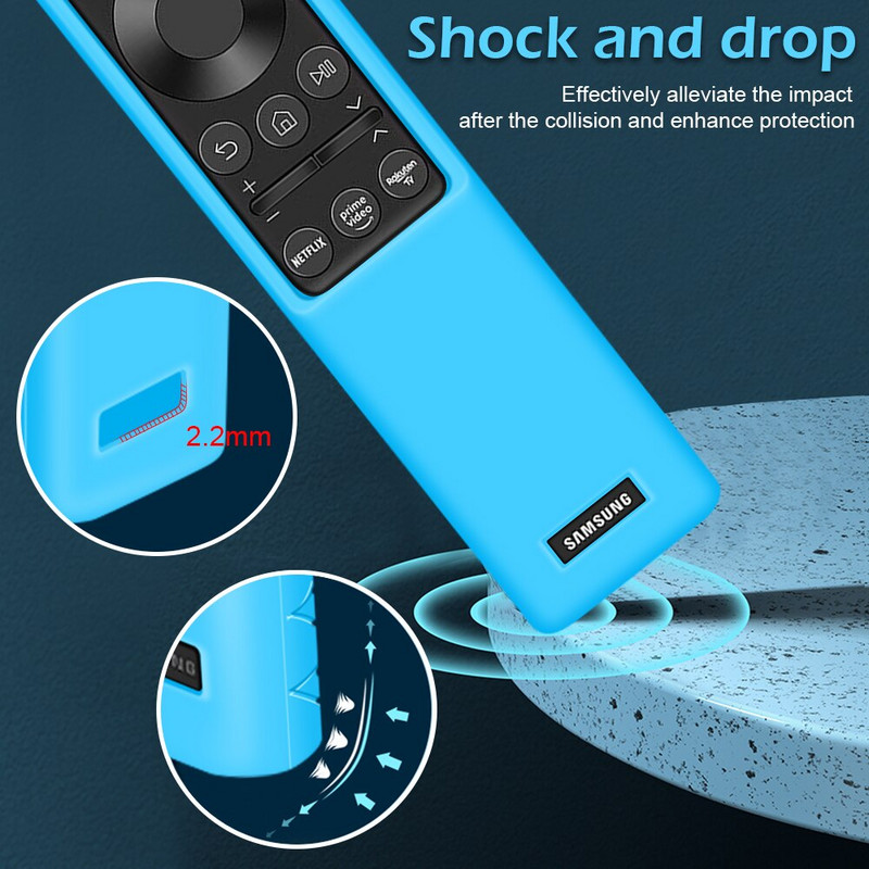 Silikónový ochranný kryt diaľkového ovládača pre Samsung BN59-01311 BN59-01265A BN59-01357 BN59-01363A, nárazuvzdorný