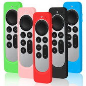 Silikónové ochranné puzdro 2021 pre diaľkové ovládanie Apple TV 4K Siri 2. generácie, protišmykové, odolné, nárazuvzdorné silikagélové puzdro