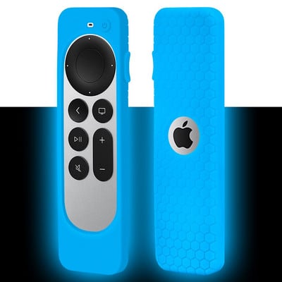 Silikónové ochranné puzdro 2021 pre diaľkové ovládanie Apple TV 4K Siri 2. generácie, protišmykové, odolné, nárazuvzdorné silikagélové puzdro
