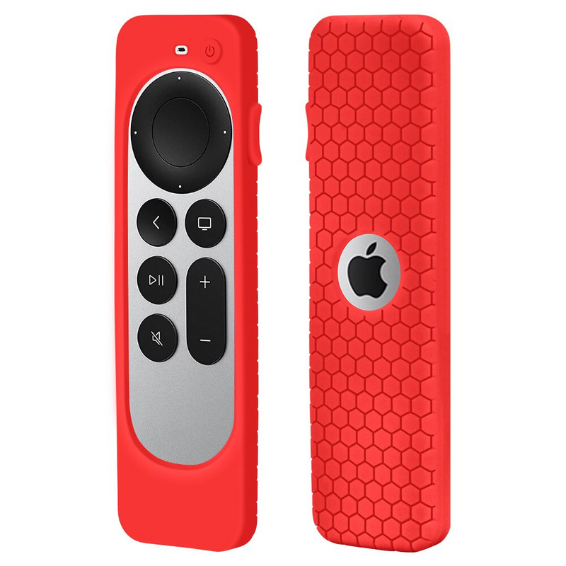 Silikónové ochranné puzdro 2021 pre diaľkové ovládanie Apple TV 4K Siri 2. generácie, protišmykové, odolné, nárazuvzdorné silikagélové puzdro