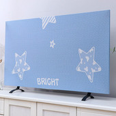 2022 m. Naujas buitinis sutirštintas elastinis spausdinimo televizoriaus dangtelis nuo dulkių 55 colių 65 colių europietiško stiliaus paprastas pakabinamas LCD televizoriaus audinio dangtelis