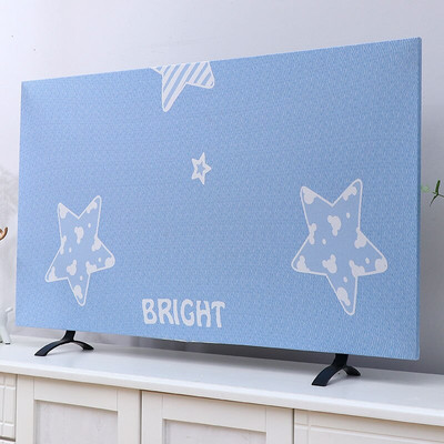 2022 m. Naujas buitinis sutirštintas elastinis spausdinimo televizoriaus dangtelis nuo dulkių 55 colių 65 colių europietiško stiliaus paprastas pakabinamas LCD televizoriaus audinio dangtelis