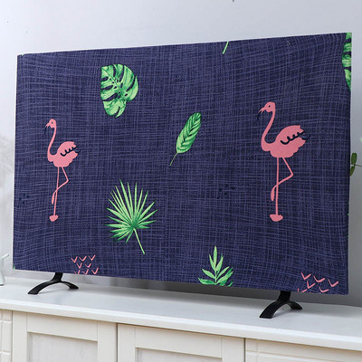 2022 m. Naujas buitinis sutirštintas elastinis spausdinimo televizoriaus dangtelis nuo dulkių 55 colių 65 colių europietiško stiliaus paprastas pakabinamas LCD televizoriaus audinio dangtelis