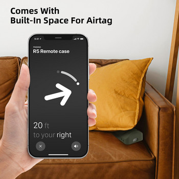 Нов силиконов защитен калъф за дистанционно управление за Apple TV 4K Siri Remote Cover Удароустойчив за Airtag Case