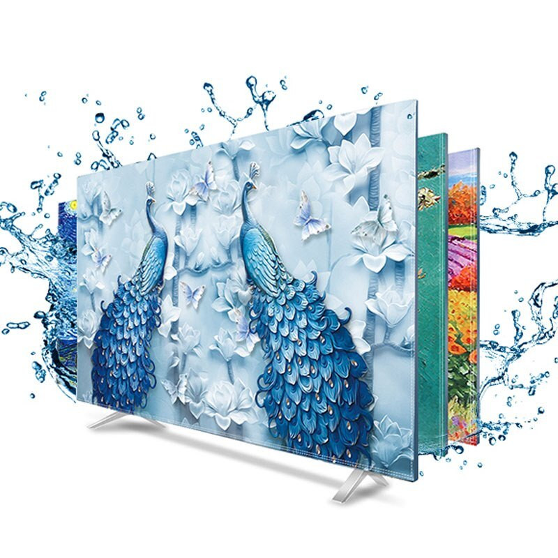 Poklopac TV-a Poklopac za prašinu Zaštitnik za LCD računalni monitor za zidni stolni stol Zakrivljeni tip zaslona Mekana tkanina Zanatski nordijski stil