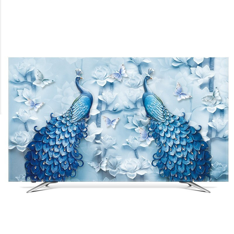 Poklopac TV-a Poklopac za prašinu Zaštitnik za LCD računalni monitor za zidni stolni stol Zakrivljeni tip zaslona Mekana tkanina Zanatski nordijski stil