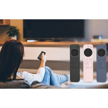 Νέο Τηλεχειριστήριο με προστασία από τη σκόνη κάλυμμα οικιακής αποθήκευσης για θήκη Apple TV Siri Remote Controller 2021