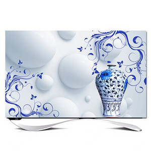 Dekoratívny kryt na mieru s uhlopriečkou 32" - 85" palcov pre LCD televízor, PC, krajina, mesiac, strom, loď, zlatý motýľ, los, rybí kopec