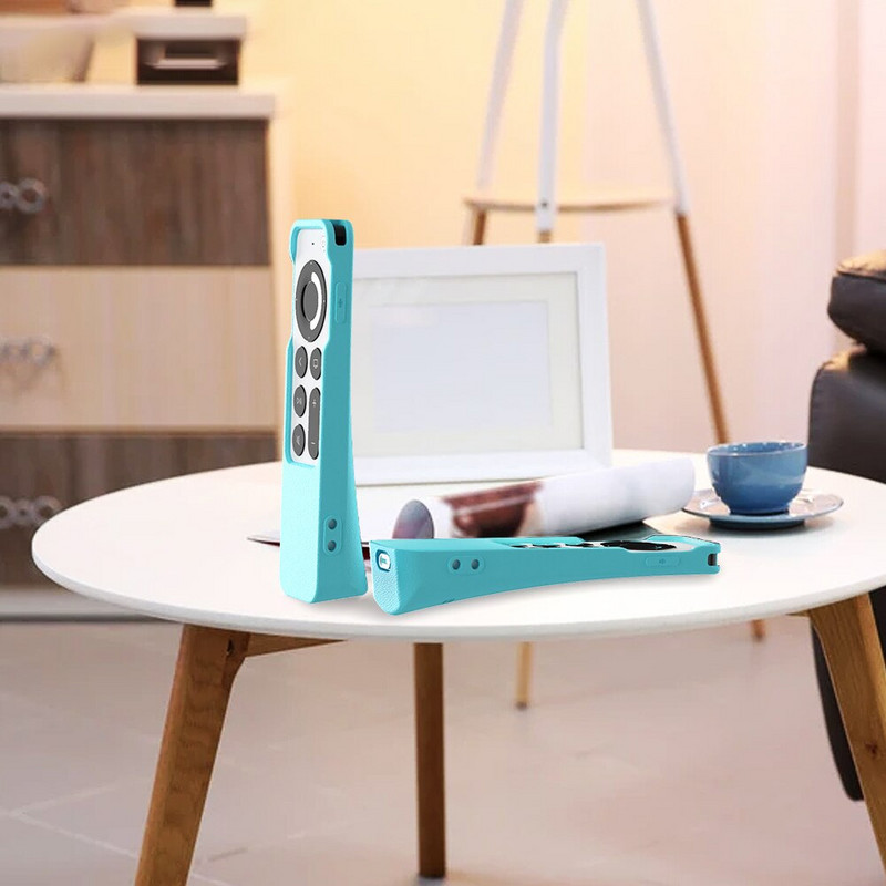 Silikónový ochranný kryt diaľkového ovládača SIKAI pre Apple TV 4K 2021, puzdro na diaľkové ovládače Siri Remote 2. generácie a puzdro na Airtag