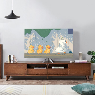 Nová kreslená elastická sila televízna kapucňa, kryt na televízor, 32-75 palcov, jednoduchá a moderná európska veľkosť