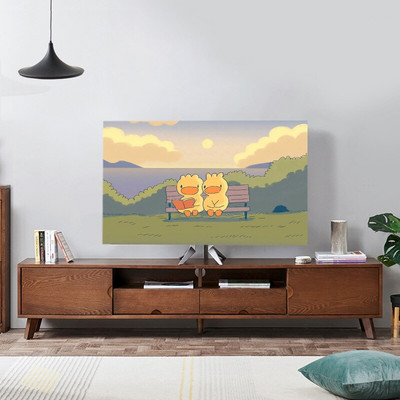 Nová kreslená elastická sila televízna kapucňa, kryt na televízor, 32-75 palcov, jednoduchá a moderná európska veľkosť