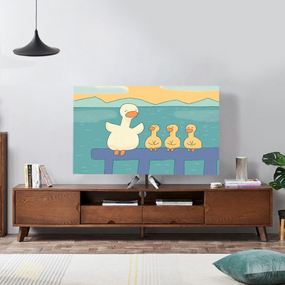 Nová kreslená elastická sila televízna kapucňa, kryt na televízor, 32-75 palcov, jednoduchá a moderná európska veľkosť