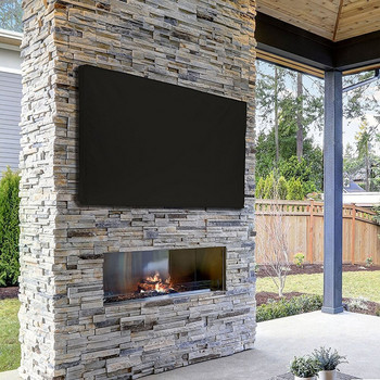 Τηλεόραση LCD LED Plasma Κάλυμμα τηλεόρασης εξωτερικού χώρου με κάτω κάλυμμα Ποιοτικό ανθεκτικό στις καιρικές συνθήκες Υλικό Προστασία εξωτερικού χώρου τηλεόρασης