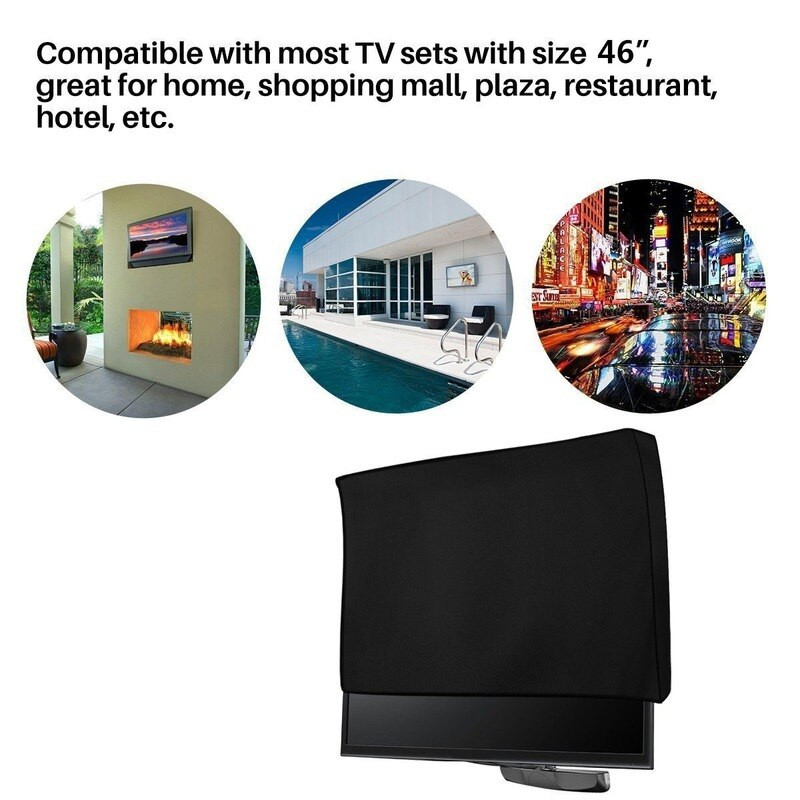 Vanjski TV poklopac Vodootporan Otporan na prašinu 600DPVC 22'' do 70'' Televizor od Oxford tkanine za kućište Vanjski vrtni poklopci za prašinu