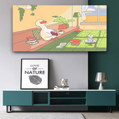 Nová kreslená elastická sila televízna kapucňa, kryt na televízor, 32-75 palcov, jednoduchá a moderná európska veľkosť