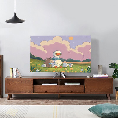 Nová kreslená elastická sila televízna kapucňa, kryt na televízor, 32-75 palcov, jednoduchá a moderná európska veľkosť