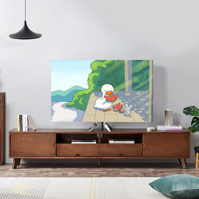 Nová kreslená elastická sila televízna kapucňa, kryt na televízor, 32-75 palcov, jednoduchá a moderná európska veľkosť