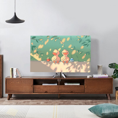 Nová kreslená elastická sila televízna kapucňa, kryt na televízor, 32-75 palcov, jednoduchá a moderná európska veľkosť