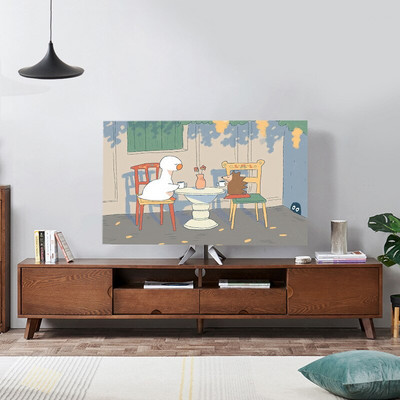 Nová kreslená elastická sila televízna kapucňa, kryt na televízor, 32-75 palcov, jednoduchá a moderná európska veľkosť