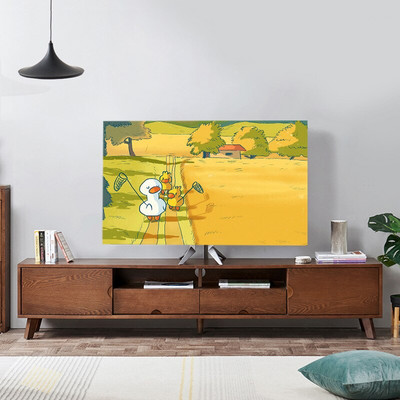 Nová kreslená elastická sila televízna kapucňa, kryt na televízor, 32-75 palcov, jednoduchá a moderná európska veľkosť