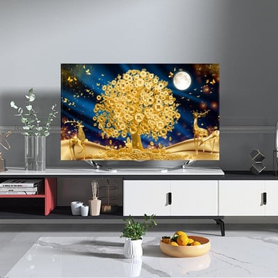 Kryt na TV, prachotesný, pre domácnosť, 65-palcový, 43-palcový, 55-palcový, 75-palcový, závesný kryt, neberie LCD TV, jednoduchý 70-palcový kryt na TV