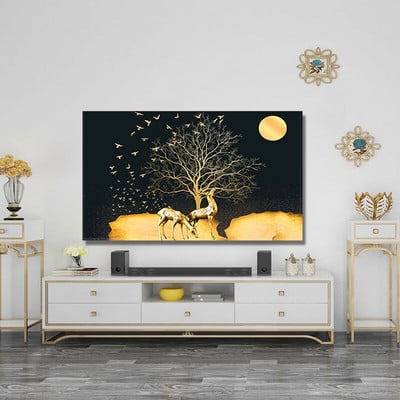 Kryt na TV, prachotesný, pre domácnosť, 65-palcový, 43-palcový, 55-palcový, 75-palcový, závesný kryt, neberie LCD TV, jednoduchý 70-palcový kryt na TV