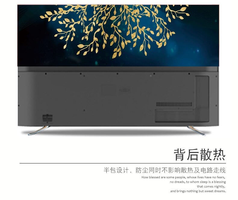 Kryt na TV, prachotesný, pre domácnosť, 65-palcový, 43-palcový, 55-palcový, 75-palcový, závesný kryt, neberie LCD TV, jednoduchý 70-palcový kryt na TV