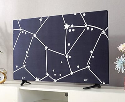 Ниска цена Защитен капак за телевизор Прахозащитен капак Домакински висящ капак за LCD телевизор Полиестерен покривен плат 55-70 инча Универсална декорация