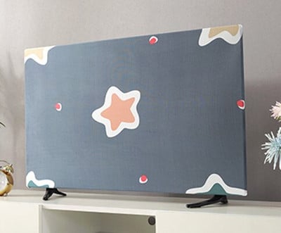 Ниска цена Защитен капак за телевизор Прахозащитен капак Домакински висящ капак за LCD телевизор Полиестерен покривен плат 55-70 инча Универсална декорация